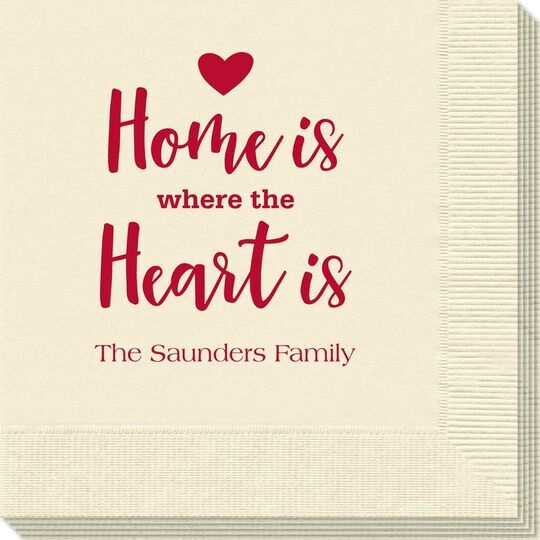 Home Is Where The Heart Is Napkins